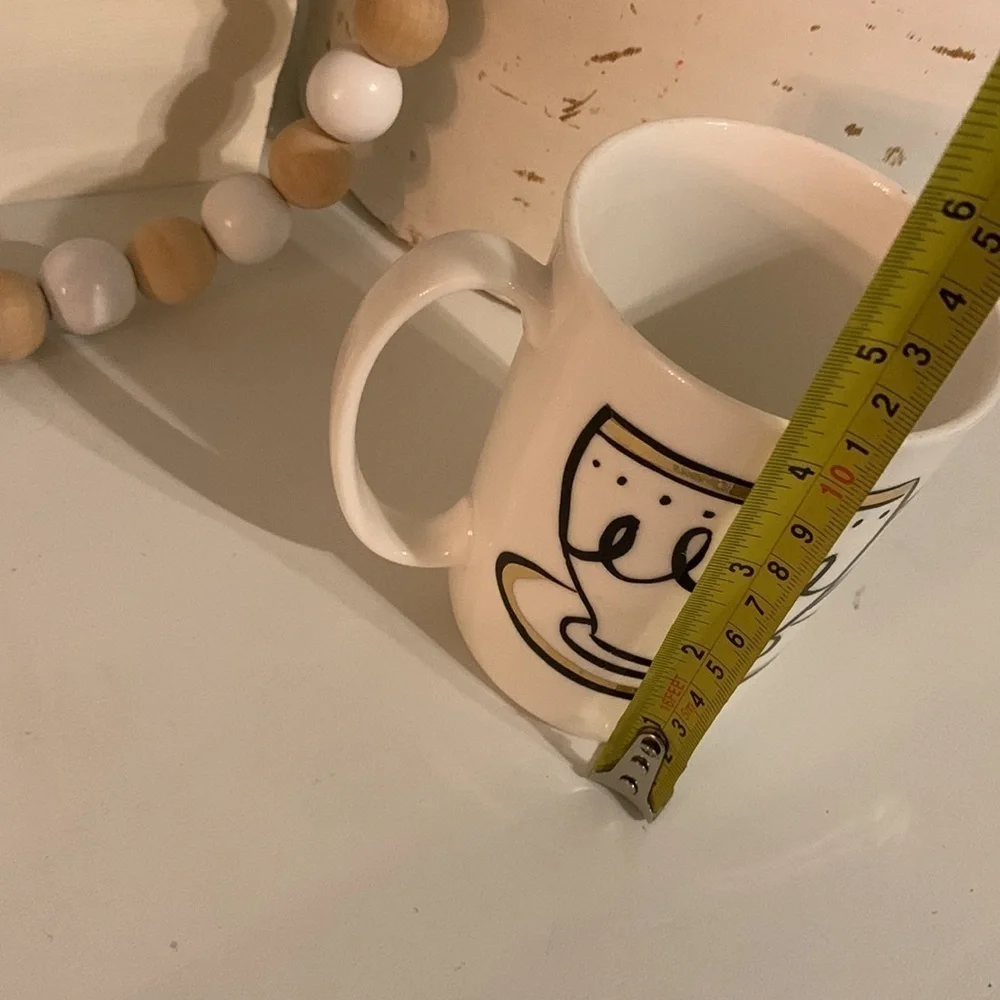 Kate Spade New York Lenox crème de la crème Mug white gold coffee daisy‎ place